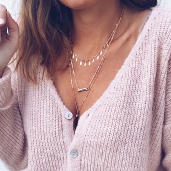 Banana Republic Rose Pink Silk Ribbed Cardigan - Picture 2 of 8